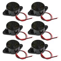 6Pcs SFM-27 DC 3-24V Electronic Buzzer Alarm Sounder Continuous Sound Intermittent Beep