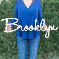 Custom Personalized Wooden Name Sign 12-55" WIDE - Brooklyn Font Letters Baby Name Plaque PAINTED nursery name nursery decor wooden wall art, above a crib