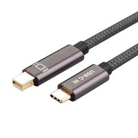 USB C to Mini DisplayPort (4K@60Hz),UseBean USB 3.1 Type C to Mini DP Cable for MacBook Pro 2018, XPS, Surface Book 2, Galaxy S8 S9 S10 (Not support Thunderbolt2/FIREWIRE or HDD/SSD), (6.6ft, Braided)