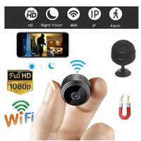 Home Security Camera Wi-Fi IP Camera，A9 HD 1080P Mini Camera Wireless Security Cam Night Vision Motion Detects by Beneficial (Black)