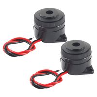 BNYZWOT Active Electronic Buzzer Alarm Sounder Continuous 90dB Beep Speaker DC 12V 2Pcs