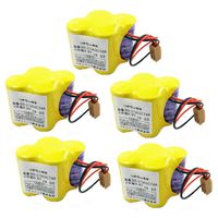 5-Pack BR-2/3AGCT4A 6V 4400mAh Replacement Battery for FANUC Controls A98L-0031-0025 CNC System