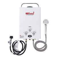 Hotaitai Portable 1.58GPM Propane Water Heater with Digital Panel, Tankless Endless and Instant Hot Water Flow.Easy to Install for RV,Barn,Camping,Cabin.For Outdoor Use.