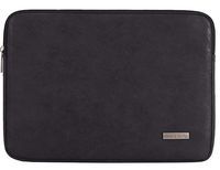 13.3 Inch PU Leather Padded Laptop Sleeve HBLOOMYST 13 Inch Frosted Protective Notebook Bag Computer Case Cover for MacBook Pro MacBook Air Chromebook Acer Dell HP Samsung Sony (Black)