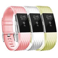 Baaletc Replacement Bands Compatible Fit bit Charge 2 Classic Accessories Band Sport Strap for Fit bit Charge 2 Large&Small Women&Men