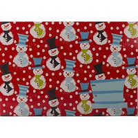 JAM PAPER Gift Box Mailer with Safety Lock - Large - 12 1/4 x 3 x 17 5/8 - Christmas Snowmen Design - 6/Pack
