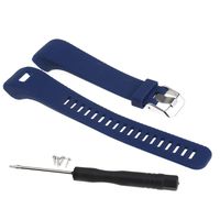 SING F LTD Blue Replacement Watch Strap Embossing Sports Band Bracelets Wrist Straps for Fitness Watch Garmin vivosmart HR+ Plus