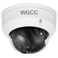 WGCC Dome POE IP Camera Onvif 4MP 2.8mm Wide Angle IP Exterior Camera Indoor Outdoor Wired PoE Network Camera with 98ft Security IR Night Vision, Remote Viewing, IP67 Waterproof