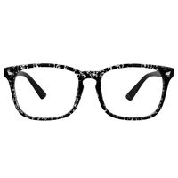 Zeelool Unisex Vintage Square Blue Light Blocking Eyeglasses Ink