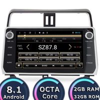 ROADYAKO Head Unit for Toyota Prado 2017 2018 Android 8.1 Car Radio Stereo 2GB RAM WiFi 3G RDS Mirror Link FM AM Bluetooth Audio Video Support Backup Camera
