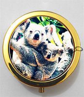 BlackKey Koala 3-Compartment Decorative Pocket Gift Box Case Organizer for Pill, Color 2 -2259