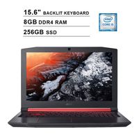 2019 Acer Nitro 5 AN515 15.6 Inch FHD Gaming Laptop (Intel Quad Core i5-8300H up to 4.0GHz, 8GB DDR4 RAM, 256GB SSD, NVIDIA GeForce GTX 1050 Ti, Backlit Keyboard, Windows 10) (Shale Black)