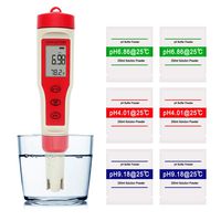 HAPHID Combo PH Meter Professional Water Quality Tester High Accuracy 4 in 1 PH/TDS/EC/Temp Digital Multi-Parameter Tester for Laboratory,Aquariums, Hydroponics Pool,Spa,Drinking Water and More