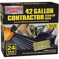 Contractor's Choice 24-Count 42-Gallon Outdoor Construction Trash Bags