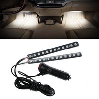 Julyshop 2x12 LED Car SUV Neon Stick Strip Interior Footwell Floor Decor Atmosphere Light White