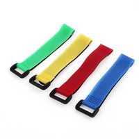 uxcell 4 Pcs 2x20cm Assorted Color Lipo Battery Fastener Magic Sticker Strap