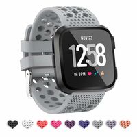 T-BLUER Fitbit Versa Band TPU Fashionable Breathable Sports Strap Case Replacement Bands Bracelet for Fitbit Versa Smart Watch Fitness Wristband Accessories