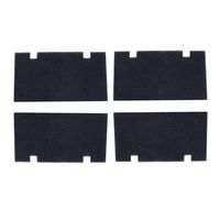 4 Pack Black 14" x 7.5" RV A/C Air Filters Replace Camper Air Conditioner Filter Foam 3313107.103/3105012.003