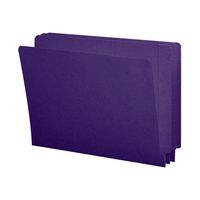 Smead End Tab File Folder, Shelf-Master Reinforced Straight-Cut Tab, Letter Size, Purple, 100 per Box (25420)