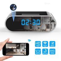 Spy Camera Wireless Hidden Camera WiFi Camera 1080P HD Hidden Clock Camera Small Nanny Cam Indoor Home Security Camera 136 Degrees Wide Angle Spy Cam with Night Vision/Motion Detection/Remote Viewing