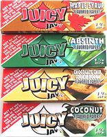 Juicy Jays Flavoured Rolling Papers 1 1/4 4 Pack (Maple Syrup, Absinth, Chocolate Chip Cookie Dough, Coconut)