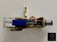 Cartridge, Stylus Needle and Gold plated Headshell with mounting bolts for Technics SL-D1, SL-D1K, SL-D2, SL-D202, SL-D205, SL-D2K, SL-1400, SL-1401, SL-1410, SL-1500, SL-1510, SL-Q202, SL-Q2K, SL-Q3