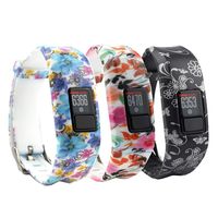 Tkasing One-Size Replacement Garmin Vivofit 3 Band Garmin 3 vivofit Wristband Strap Accessory with Metal Clasp for Garmin Vivofit 3 (Design4colorsF)