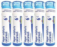 Boiron Hepar Sulphuris Calcareum 6C, Homeopathic Medicine for Cough (Pack of 5)