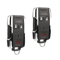 Key Fob Keyless Entry Remote fits Chevy Silverado Colorado/GMC Sierra Canyon 2014 2015 2016 2017 (M3N-32337100 Chrome), Set of 2