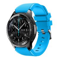 GBSELL New Fashion Sports Silicone Bracelet Strap Band For Samsung Gear S3 Frontier (Sky Blue)