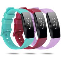 Newnal Compatible with Fitbit Inspire HR Bands/Inspire Band/Ace 2 Bands Pack for Kids Women Men Large, Silicone Replacement Sports Wrist Bands for Fitbit Inspire HR Accessories