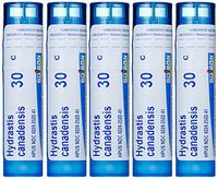 Boiron Hydratis Canadensis 30C, 5-Pack of of  80 Pellet Tubes, Homeopathic Medicine for Postnasal drip
