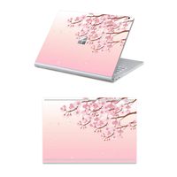 MasiBloom 2 in 1 Protector Sticker Decal Protective Laptop Cover Skin for 15" 15 inch Microsoft Surface Book 2 (2017 Released) (for 15" Surface Book 2, Cherry Blossoms/Branch)