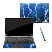 MightySkins Skin Compatible with HP Pavilion x360 14" (2018) - Lightning Storm | Protective, Durable, and Unique Vinyl Decal wrap Cover | Easy to Apply, Remove, and Change Styles | Made in The USA