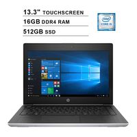 2019 Premium HP ProBook 430 13.3 Inch FHD Touchscreen Laptop (Intel Core I5-8250U up to 3.4 GHz, Quad Cores, 16GB DDR4 RAM, 512GB SSD, WiFi, Bluetooth, HDMI, Windows 10 Pro) (Silver)