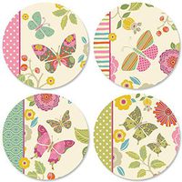 Butterfly Cheer Seals - Set of 24 (6 of Each)