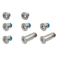 Willhom Bottom Case Screws (8 pcs) P5 Pentalobe Replacement for MacBook Retina 12" A1534 (Early 2015-Mid 2017) (Silver)