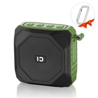 Bluetooth Speakers Waterproof, Portable Wireless Speaker with Built-in Mic Outdoor Speakers Bluetooth with HD Sound and Bass Wireless Speaker for Shower,Pool,Beach,Party (Green)