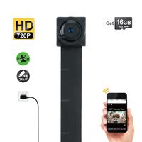 Toughsty 16GB 1280x720P HD Mini WiFi Hidden Camera Module FPV Camera Motion Activated Video Recorder DV Camcorder Support Android iPhone APP Remote View