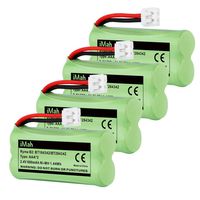 iMah BT184342 BT284342 Cordless Phone Battery Pack Compatible with AT&T VTech BT18433 BT28433 BT1011 BT1018 BT1022 BT1031 CS6209 CS6219 CS6229 DS6151 CL80109 Uniden DCX400 Handset Telephone, Pack of 4