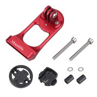 Stem Computer Mount Cycling Bike Mount Stem Extension Mount Holder for Gopro Computer & Sports Camera (Red)