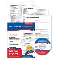 Adams Divorce Kit, Forms and Instructions, Includes CD (K302)