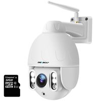 Floodlight Security Camera Outdoor,GENBOLT 5X Auto Optical Zoom Focus Wireless WiFi Surveillance Pan Tilt IP Speed Dome Camera Waterproof,2-Way Audio,Customizable Motion Detection(2020)