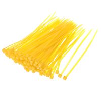 uxcell Nylon Cable Ties 4 Inch Self-Locking Zip Ties 0.09 Inch Width Yellow 500pcs