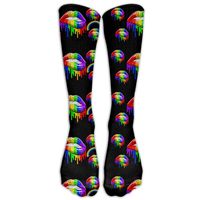 XIUARROWXIU Socks Pansexual Flag Lips Mens Womens Champion Dress Athletic Work Long Knee High Stockings Tights