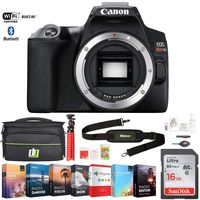 Canon EOS Rebel SL3 DSLR 24.1MP 4K Video Camera Body (Black) (3453C001) w/ 16GB Deluxe Accessory Bundle Includes, Deco Gear Camera Bag and Photo and Video Professional Editing Suite