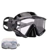 AQUA A DIVE SPORTS Scuba Snorkeling Dive Mask for Scuba Diving Snorkeling Free Diving (PC Lens Black)
