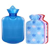 FANCY PUMPKIN 750 ML Hot Water Bottle +Random Flannel Cover Hot & Cold Relief #A