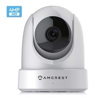 Amcrest 4MP UltraHD Indoor WiFi Camera, Security IP Camera with Pan/Tilt, Two-Way Audio, Dual-Band 5ghz/2.4ghz, Wide 120° FOV, Updated Javascript Firmware, Version 2, IP4M-1051W (White) (Renewed)