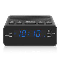 Alarm Clock Radio, Digital Alarm Clock with AM/FM Radio for Bedrooms